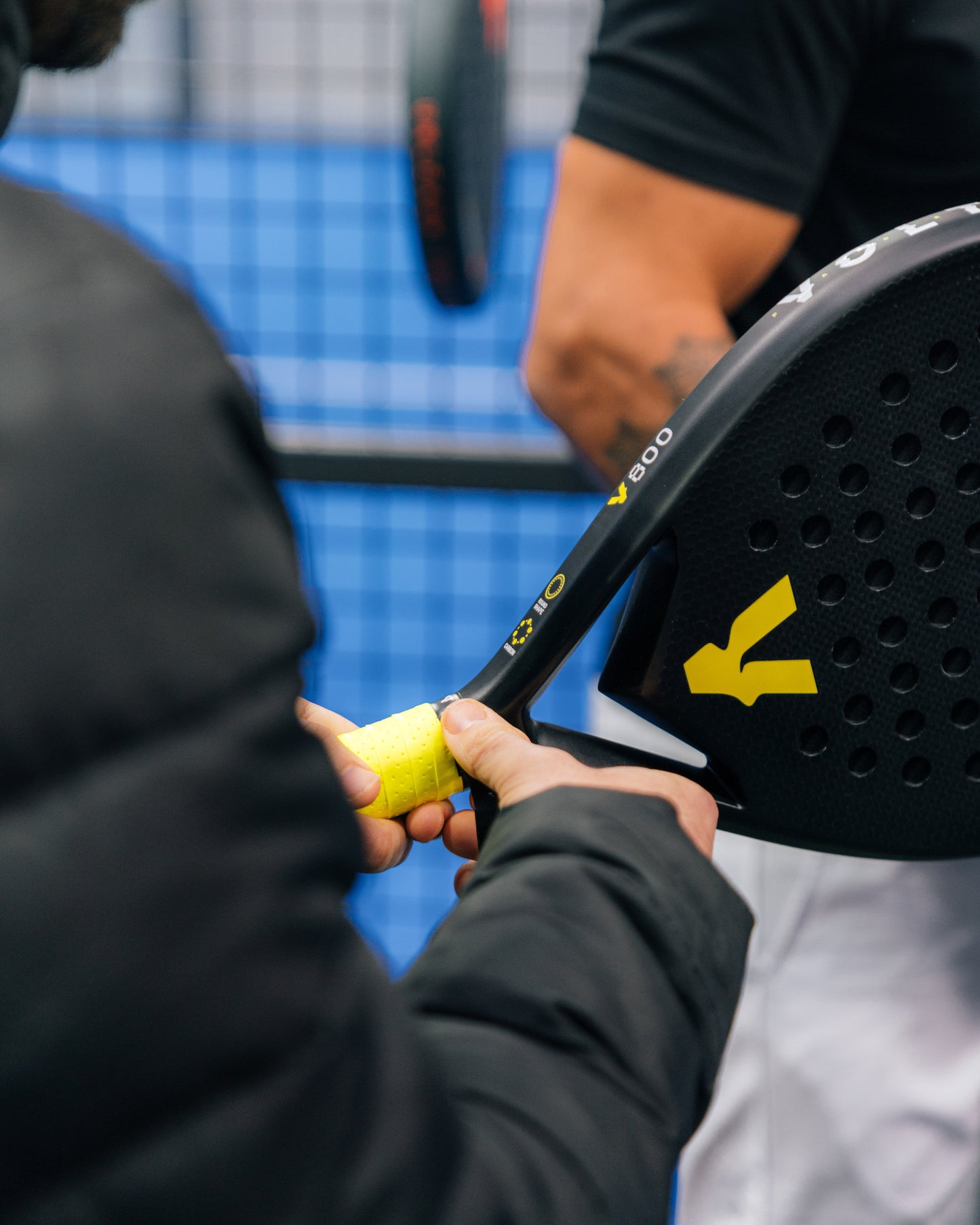 VOLT PADEL Perforated Overgrips | 30 Units - Yellow