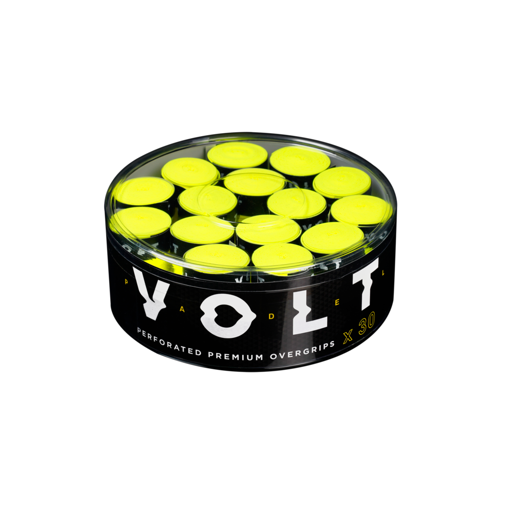 VOLT PADEL Perforated Overgrips | 30 Units - Yellow