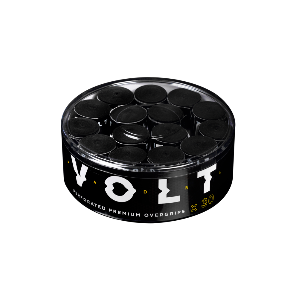 VOLT PADEL Perforated Overgrips | 30 Units - Black