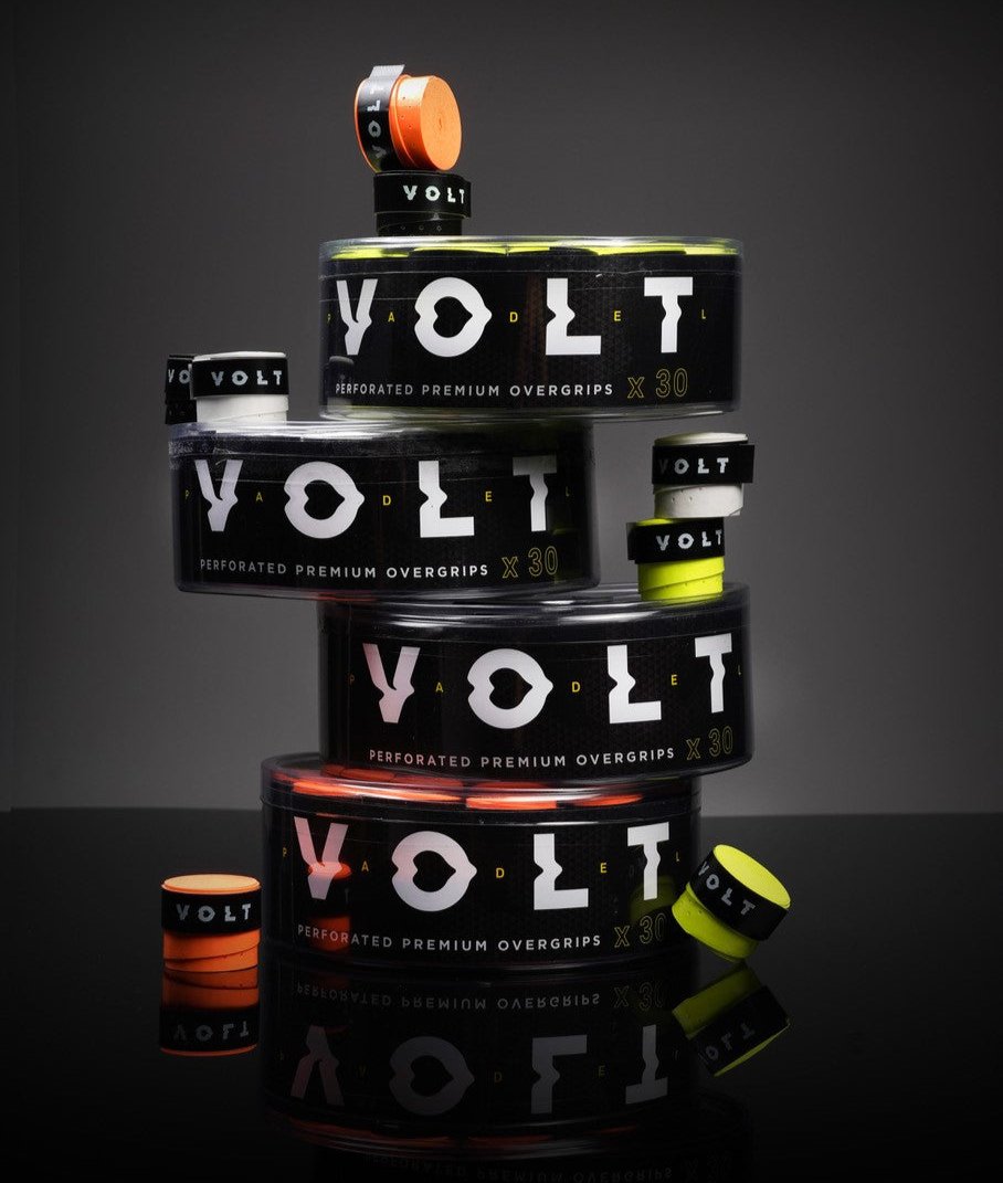 VOLT PADEL Perforated Overgrips | 30 Units - Black