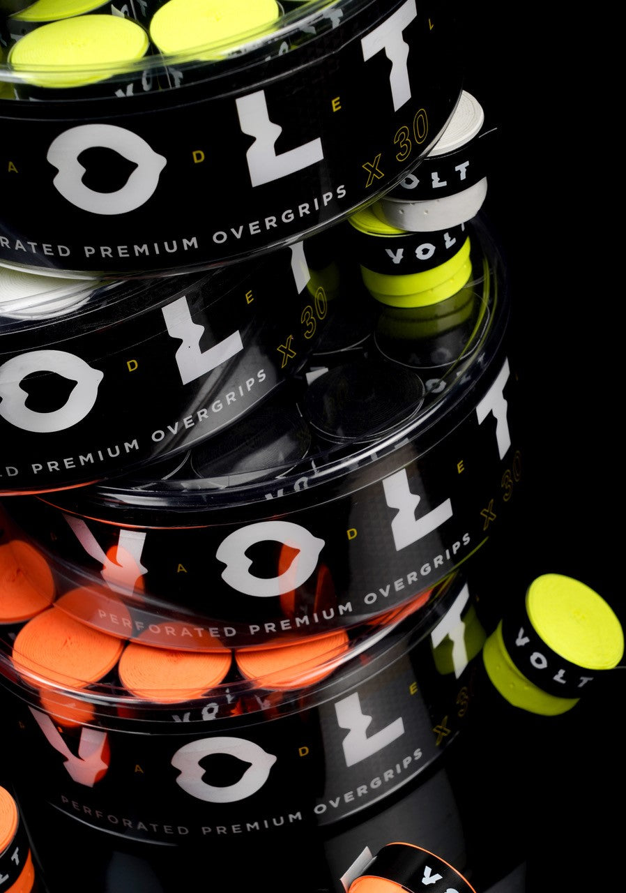 VOLT PADEL Perforated Overgrips | 30 Units - Yellow