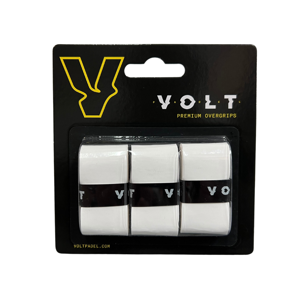 VOLT PADEL Premium Overgrips | 3 Units White