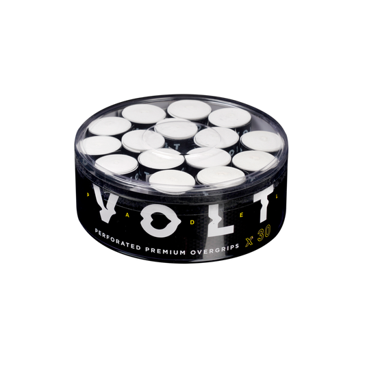 VOLT PADEL Perforated Overgrips |  White - 30 Pack